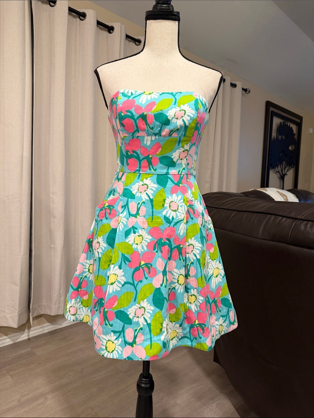 Lilly Pulitzer Turquoise Mini Dress.